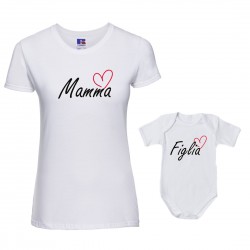 Coppia T-Shirt Body Mamma...