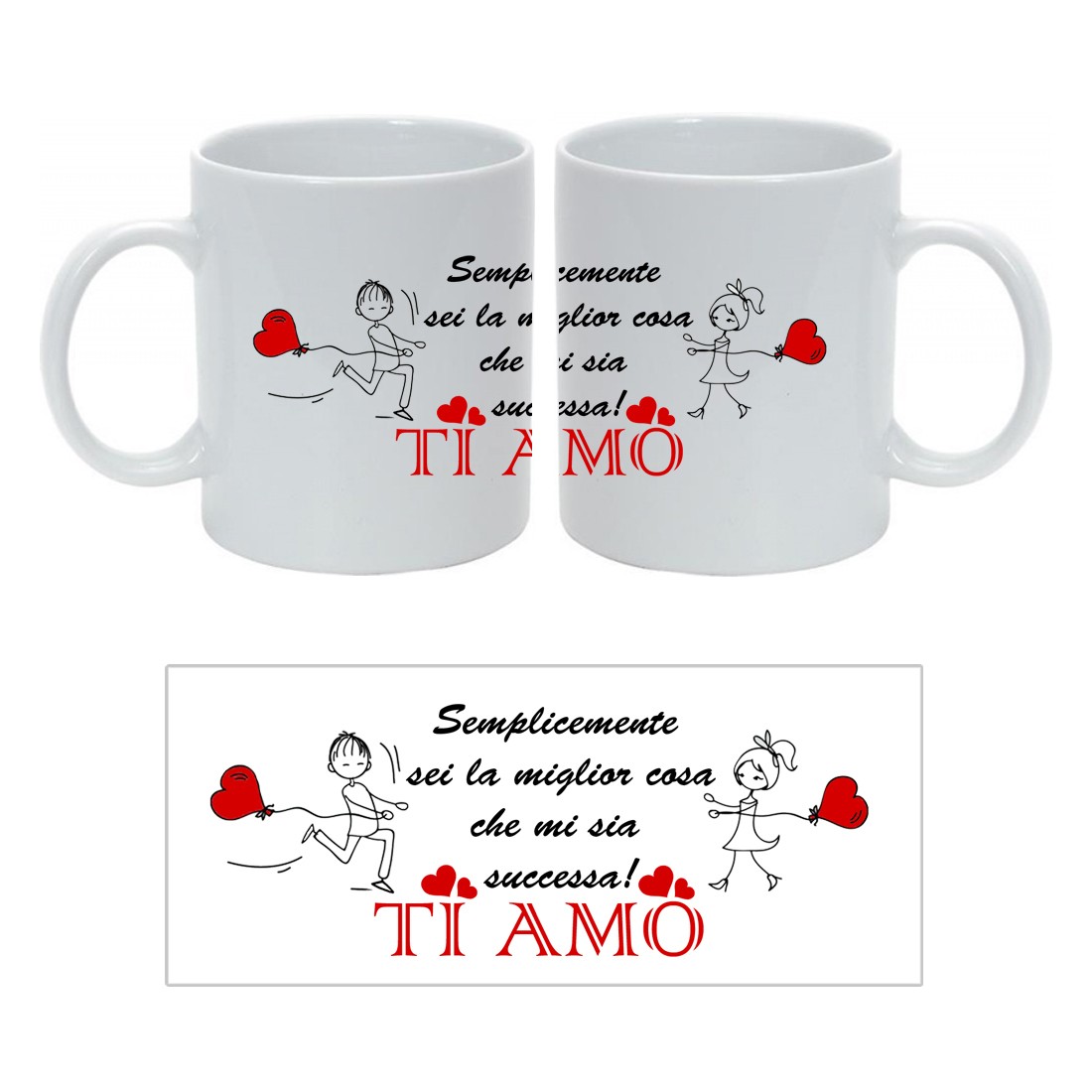 Tazza bianca opaca - Personalizza con le tue foto - Photoviva