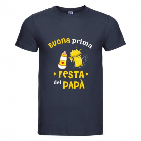 T-shirt uomo mezza manica La nostra prima festa del papà