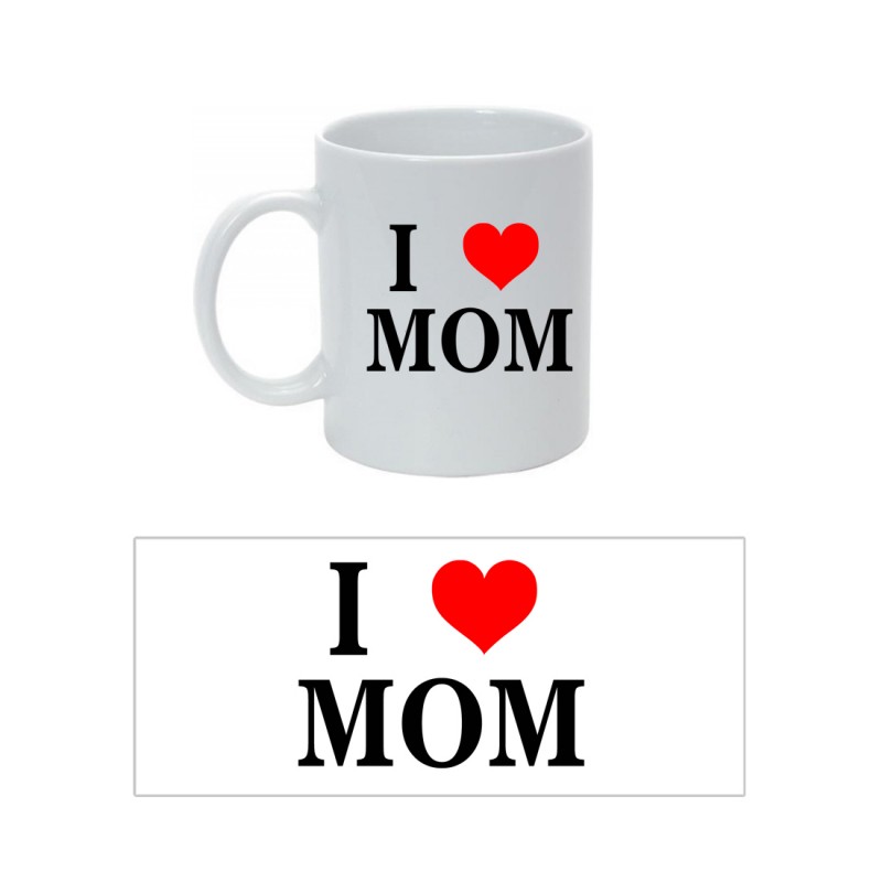 Tazza con Stampa I Love Mom