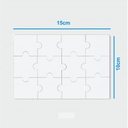 Mini puzzle Rettangolare personalizzato con foto e dedica