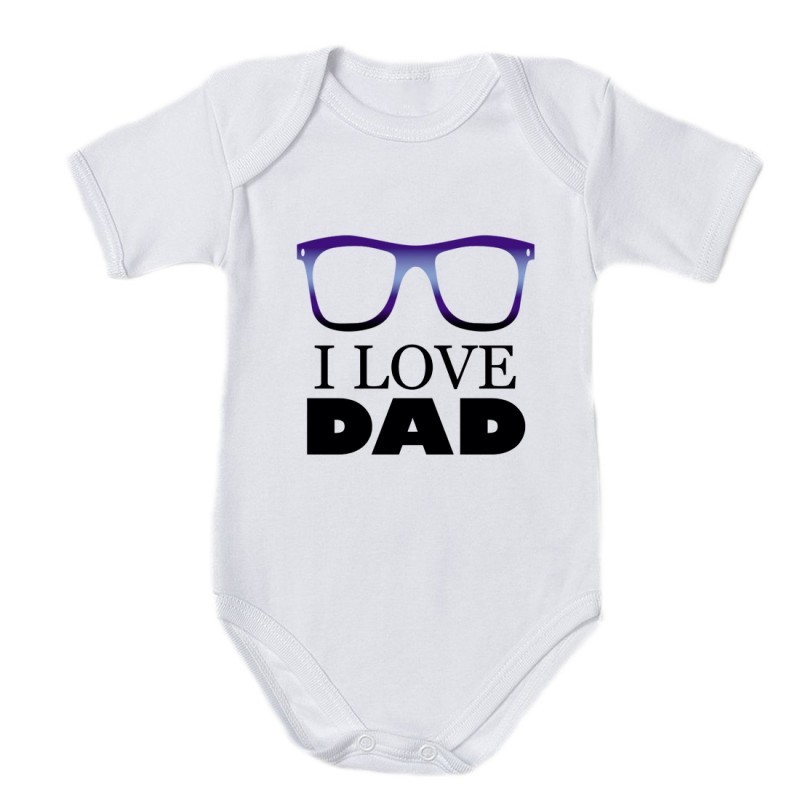 Body Neonato Personalizzato I Love Dad